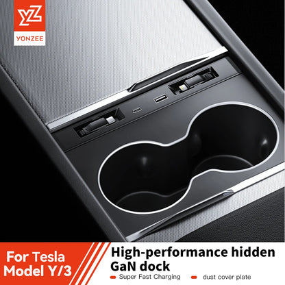 YZ For Tesla Model 3/Y/YL Highland Juniper 2025 45W Quick Charger Expansion