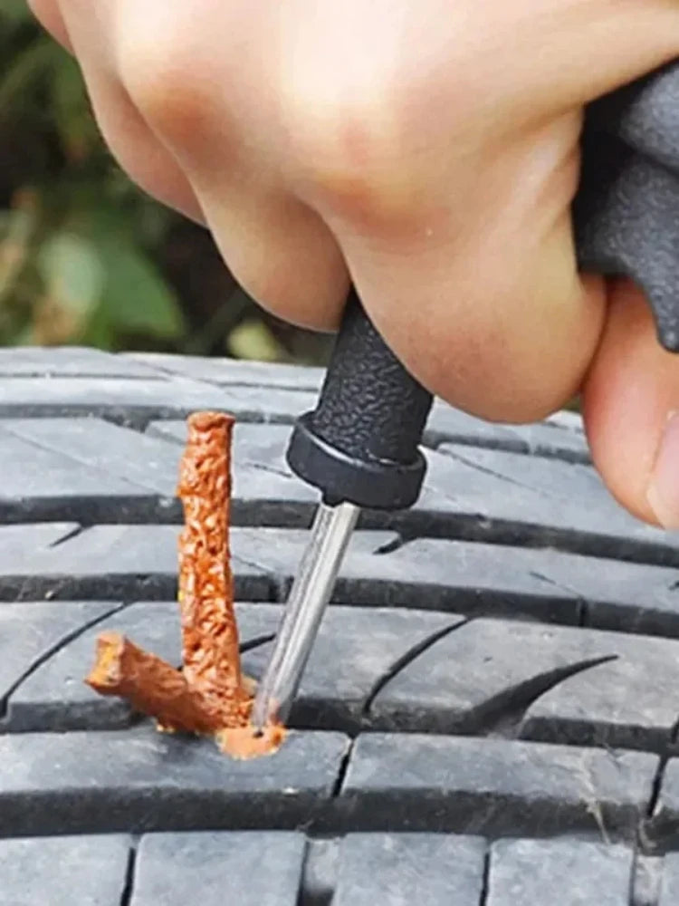 5-50Pcs Car Tire Repair Tool Kit with Rubber Strip Tubeless Tyre Puncture