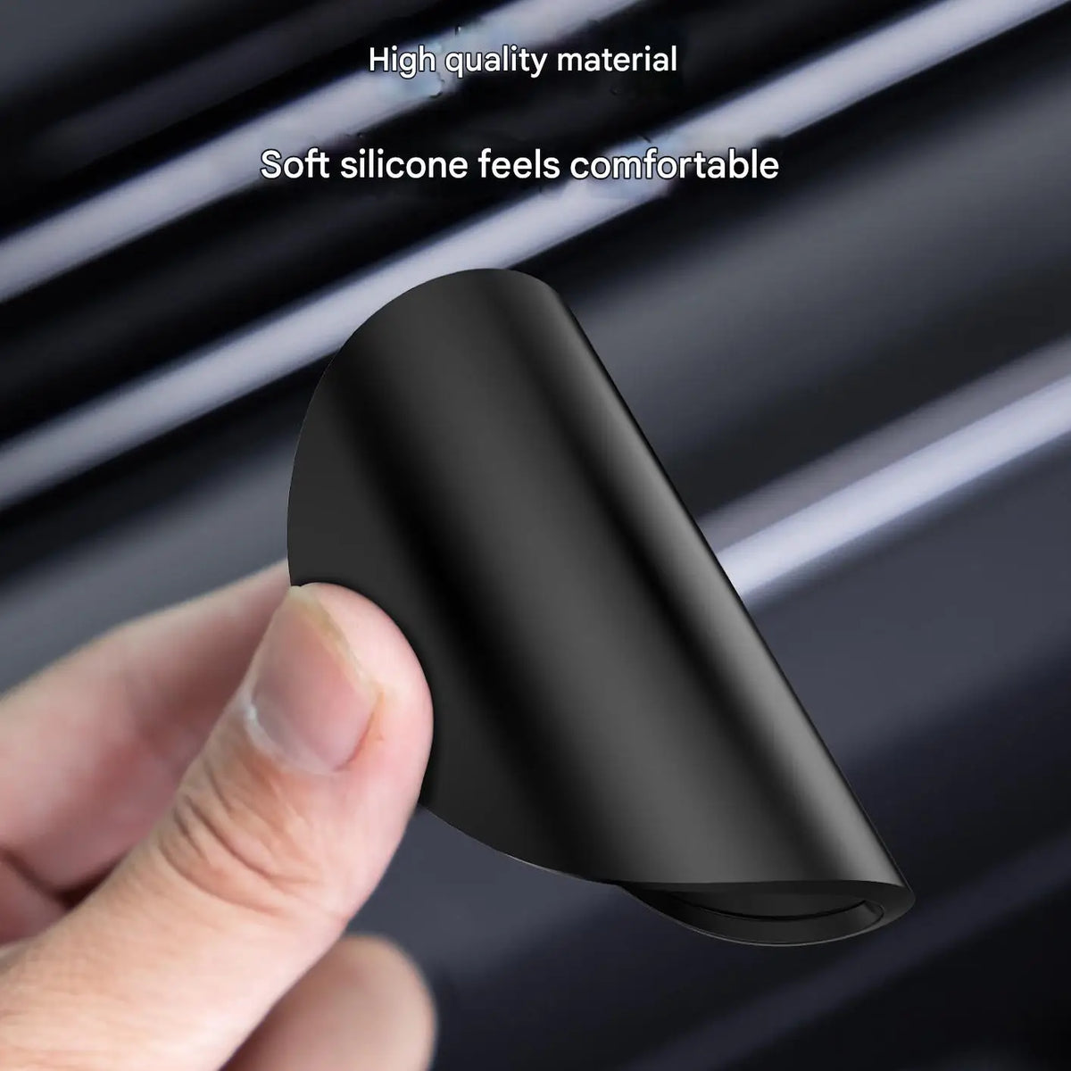Car Cup Holder Anti-Slip Silicone Insert Coaster Mat Car Black Fit For Most