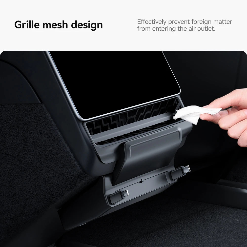YZ For Tesla Model 3/Y Highland Juniper Rear Air Vent 27W Quick Charger USB