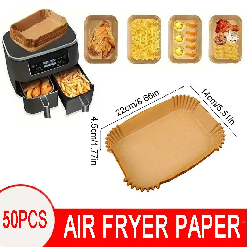 Air Fryer Disposable Paper Parchment Wood Pulp Steamer Cheesecake Air Fryer