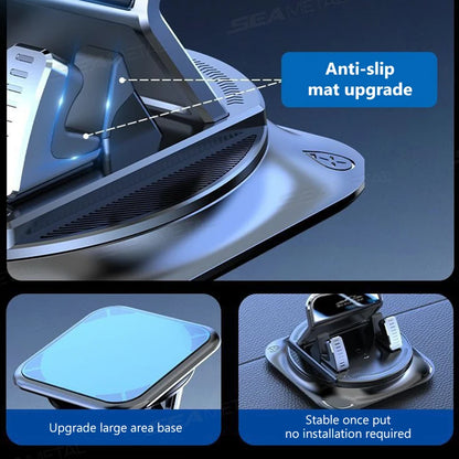 SEAMETAL Car Phone Mount Anti Slip Silicone Dashboard Phone Holder