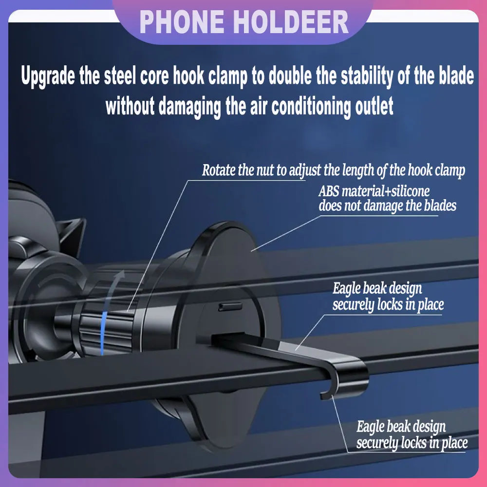 Car Phone Holder Car Air Vent Clip Mount Mobile Cell Stand Phone GPS