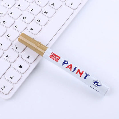 Car Paint Pen Waterproof Car Wheel Tire Oily Painting Mark Pen Auto Rubber