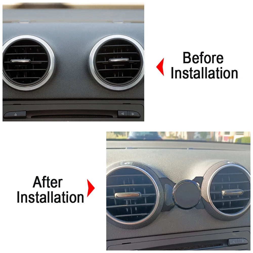 For Audi A3 S3 RS3 8P Sportback Car Phone Magnetic Holder Car Outlet Clip