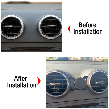 For Audi A3 S3 RS3 8P Sportback Car Phone Magnetic Holder Car Outlet Clip