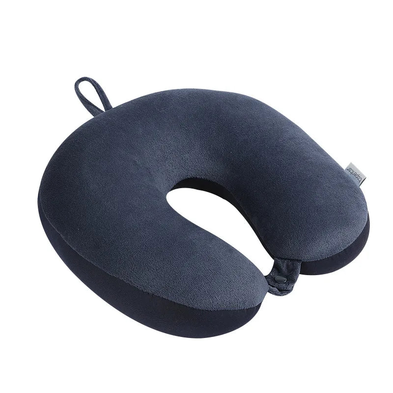 1PC Car Neck Pillow Soft Travel Pillow with Foam Particles for Comfort on