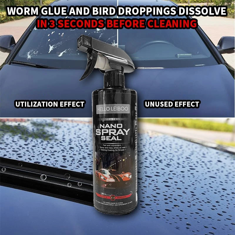 LEIBOO 10H Car Coating 500ML Nano Liquid Glass Plated Crystal Hydrophobic