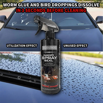 LEIBOO 10H Car Coating 500ML Nano Liquid Glass Plated Crystal Hydrophobic
