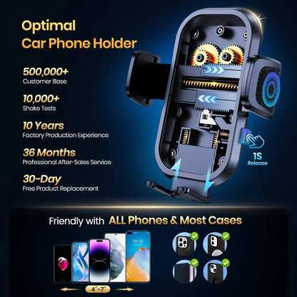 TOPK Car Phone Holder Air Vent Car Phone Holder Mount 360 Rotation