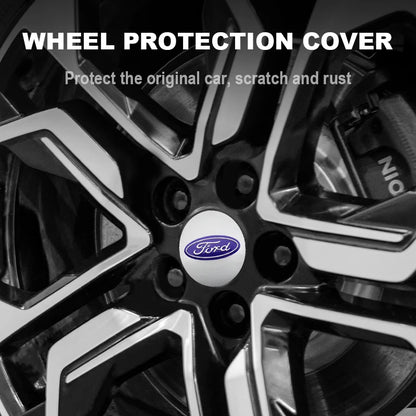 4Pcs 56mm 60mm 54mm Car Wheel Center Hub Cap Rim Cover Stickers For Ford