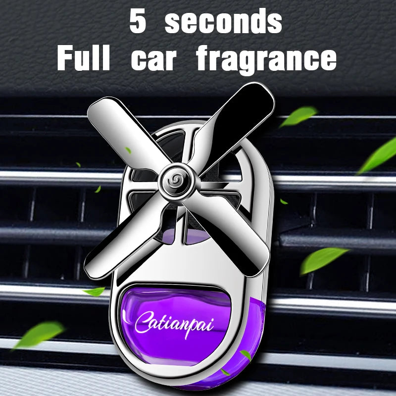 Car Aromatherapy Air Freshener Rotating Propeller Vent Fragrance