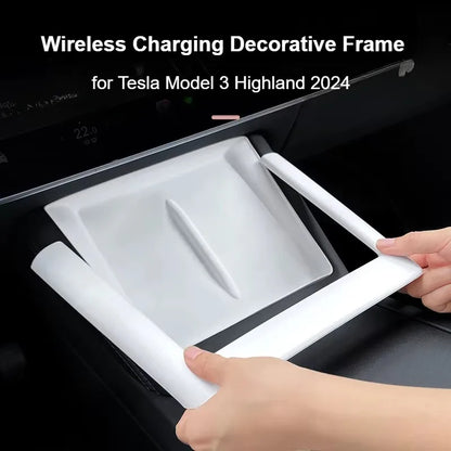 Wireless Charging Frame for Tesla Model 3 Highland 2024 Central Control
