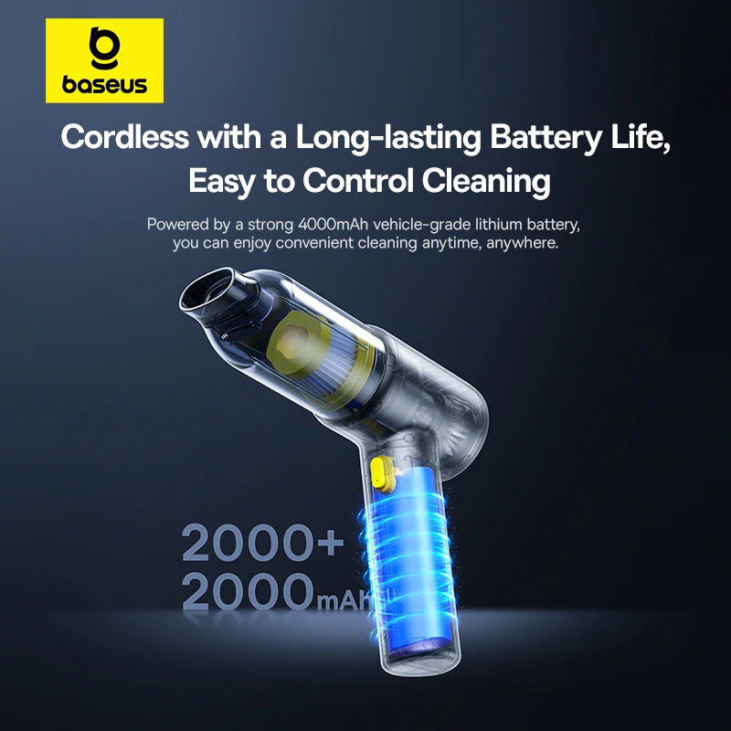 Baseus Car Vacuum Cleaner Wireless Air Dust Blower Gun for Car Powerful