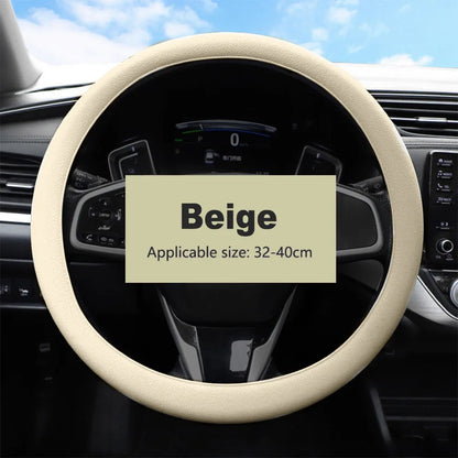 Car Silicone Steering Wheel Cover Elastic Non-Slip Cover For 36-40cm