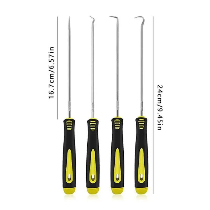 4pcs Pick and Hook Set Car Auto Oil Seal/O-Ring Seal Gasket Pick Hook