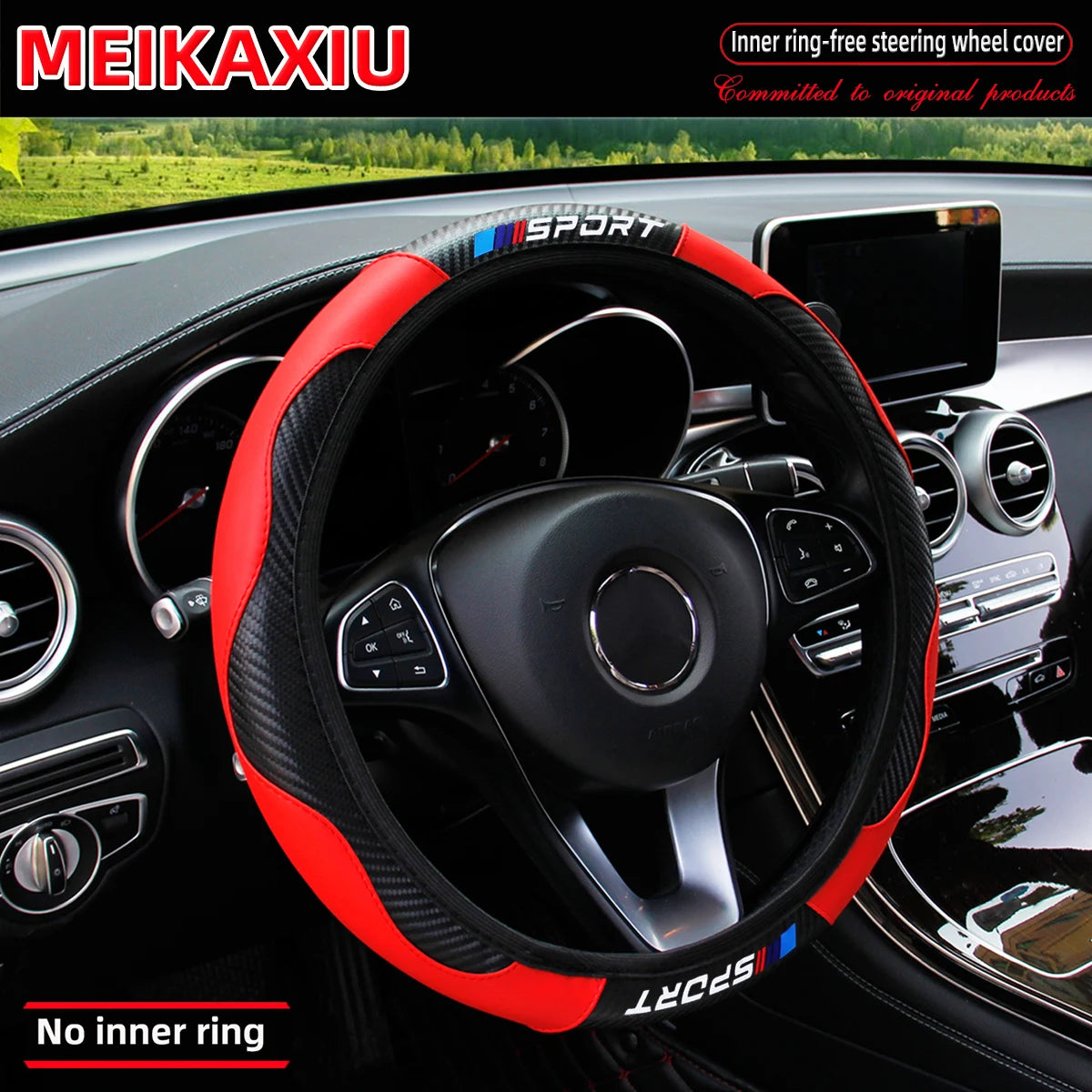All-Season SPORT Carbon Fiber Steering Wheel Cover (without inner ring) is