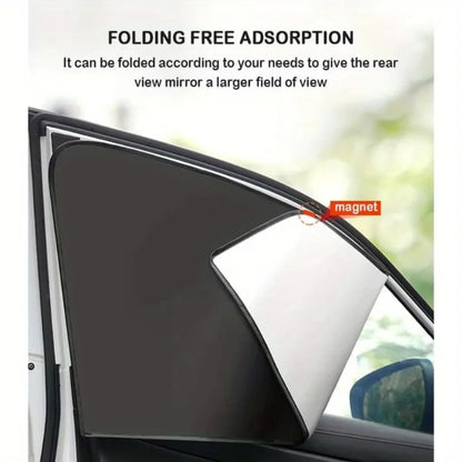 Magnetic Window Shades 2pcs Set for Cars Heat Reduction Privacy Protection
