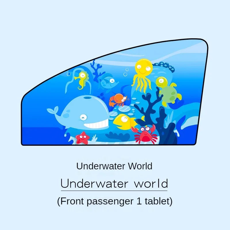 Car Cartoon Cute Animal Magnet Parasol Side Window Sunshades Windshield