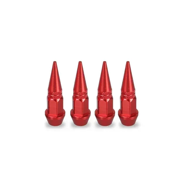 Car 4pcs Bullet Head Screws Valve Caps Personalized Modifications Pointed