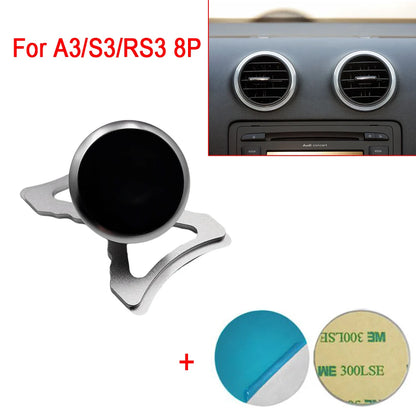 For Audi A3 S3 RS3 8P Sportback Car Phone Magnetic Holder Car Outlet Clip