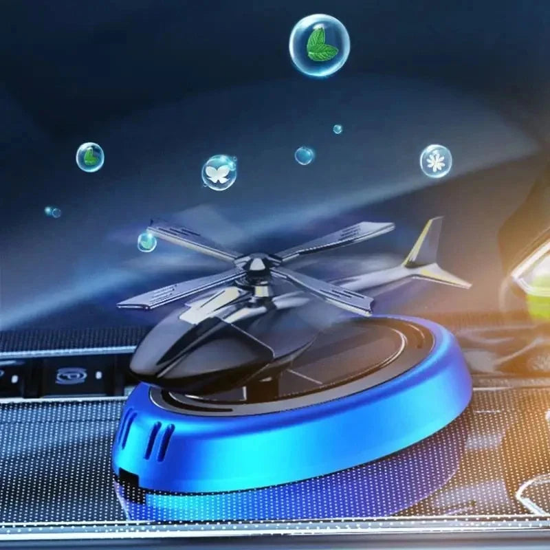 Solar Car Air Freshener Perfume Helicopter Decor Interior Decor Solar Car