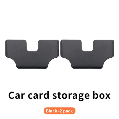 Car Card Storage Box Car Mounted Card Holder Voucher Storage Case Car