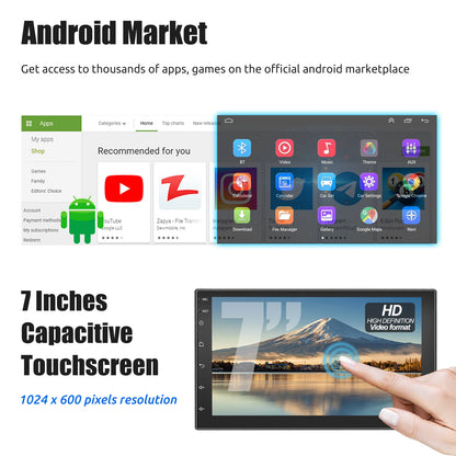 ESSGOO 7 9 10" Car Radio Android Auto Carplay Car Stereo Multimedia Player