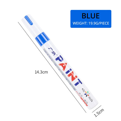 1pcs White Waterproof Cars Wheel Tire Oily Mark Pen Auto Rubber Tyre Paint