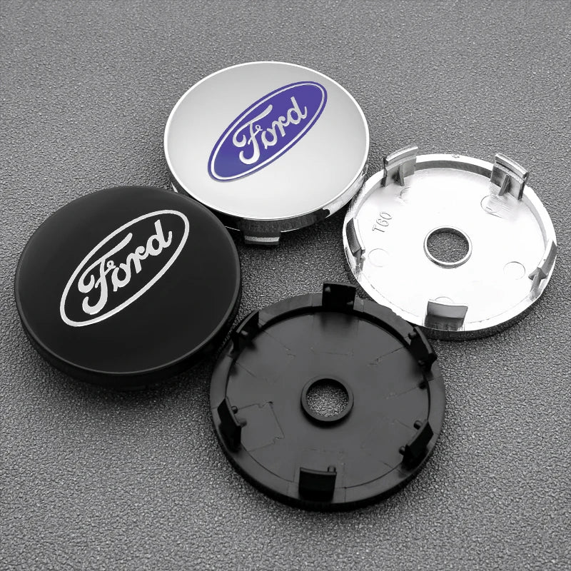 4Pcs 56mm 60mm 54mm Car Wheel Center Hub Cap Rim Cover Stickers For Ford