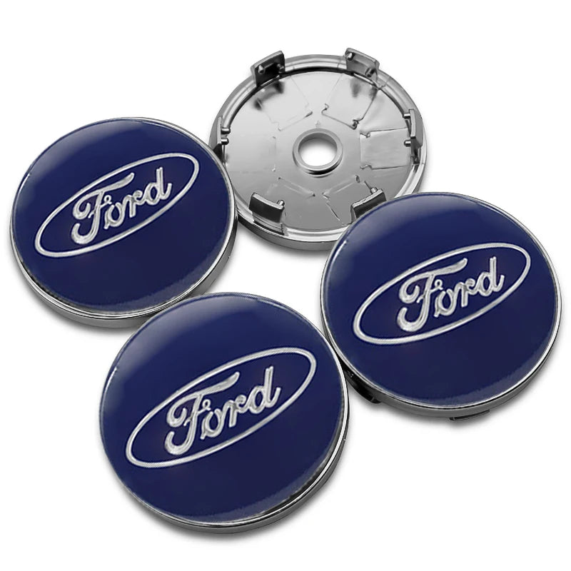 4Pcs 56mm 60mm 54mm Car Wheel Center Hub Cap Rim Cover Stickers For Ford