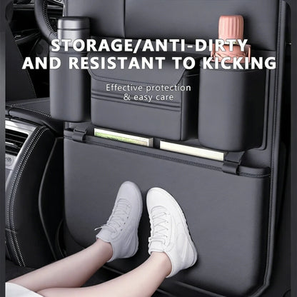 HOMEFISH 6-Pocket Car Seat Back Storage Bag Wear-Resistant Car Backseat