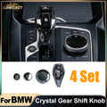 4 Piece Set Crystal Gear Shift Knob Lever For BMW G20 G21 iX3 G08 X3 G01 X6