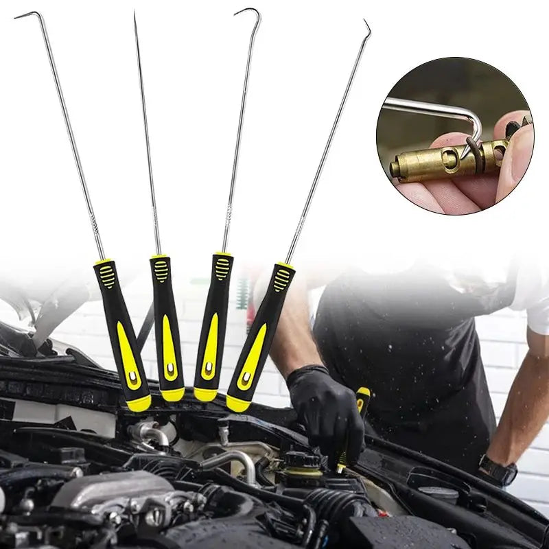 4pcs Pick and Hook Set Car Auto Oil Seal/O-Ring Seal Gasket Pick Hook