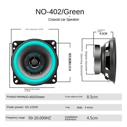 4/5/6.5 Inch Car Coaxial Speakers HiFi Automotive Audio Full Range