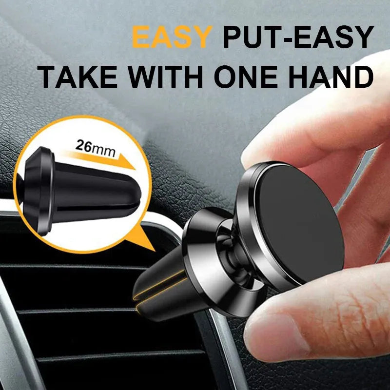 Magnetic Phone Holder Car Mount With Car Air Vent Clip Cellphone Mount