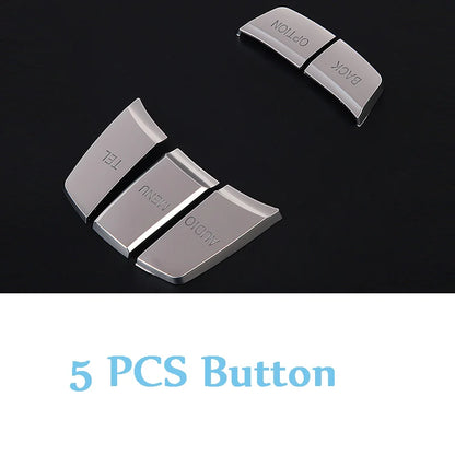 Car Multimedia Buttons Cover Stickers Knob Cover For BMW 1 3 5 Series X3 X5