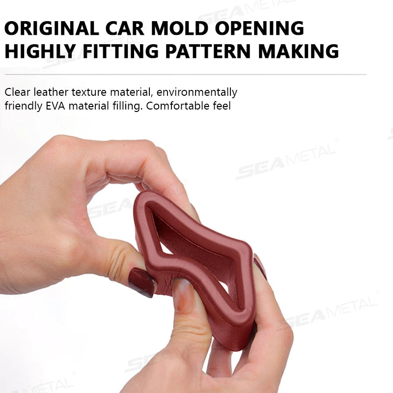 SEAMETAL Car Seat Belt Buckle Cover Anti Scratch Seatbelt Button Protector