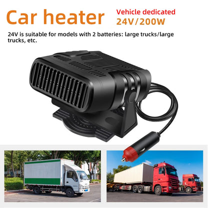 2 IN 1 Car Cooling & Heater Fan 12V 120W 24V 200W Auto Windshield Anti-Fog