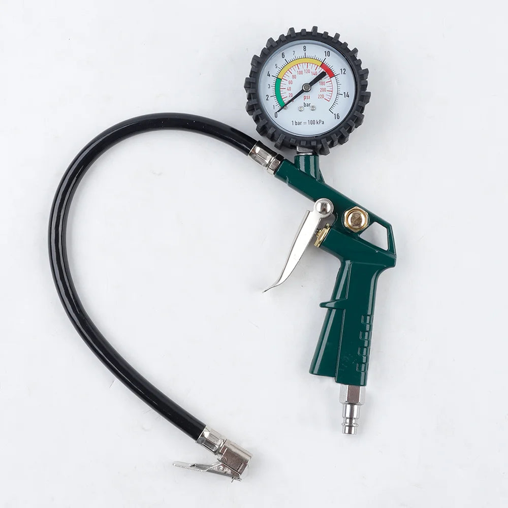 EU Interface Tire Pressure Gauge For Car Motorcycle SUV Inflator Pumps Tire