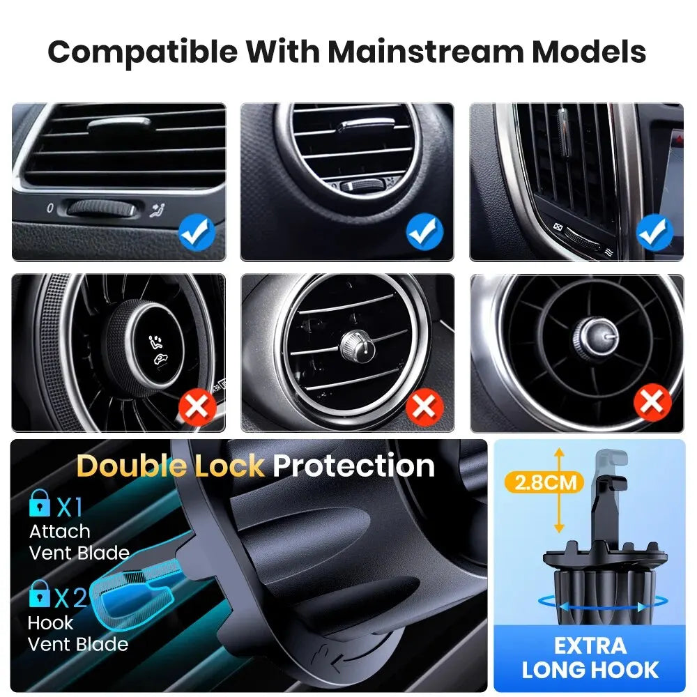 TOPK Magnetic N52 Air Vent Car Phone Holder