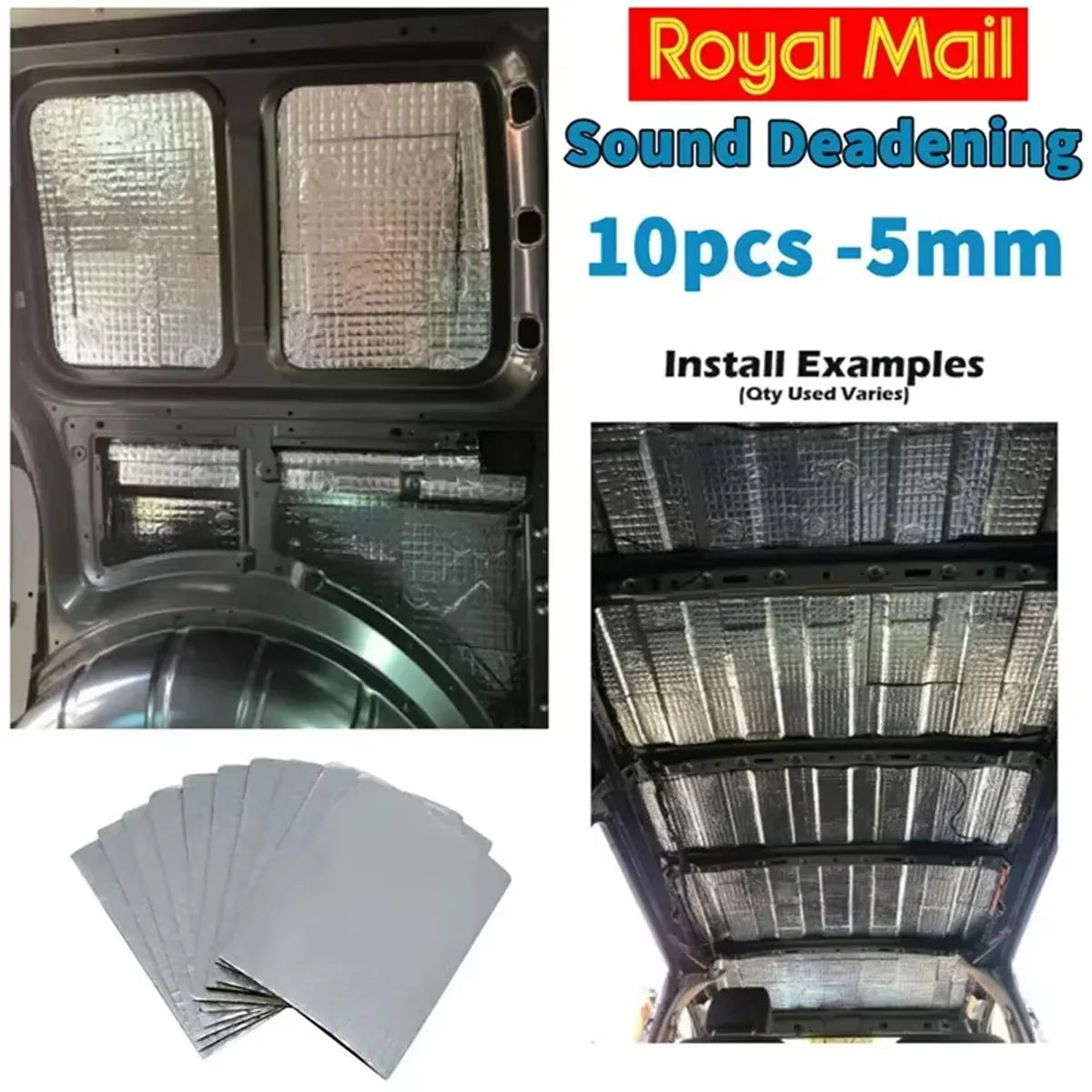 10/20PCS Car Hood Insulation Cotton 5mm Insulation Pad Self-Adhesive Car