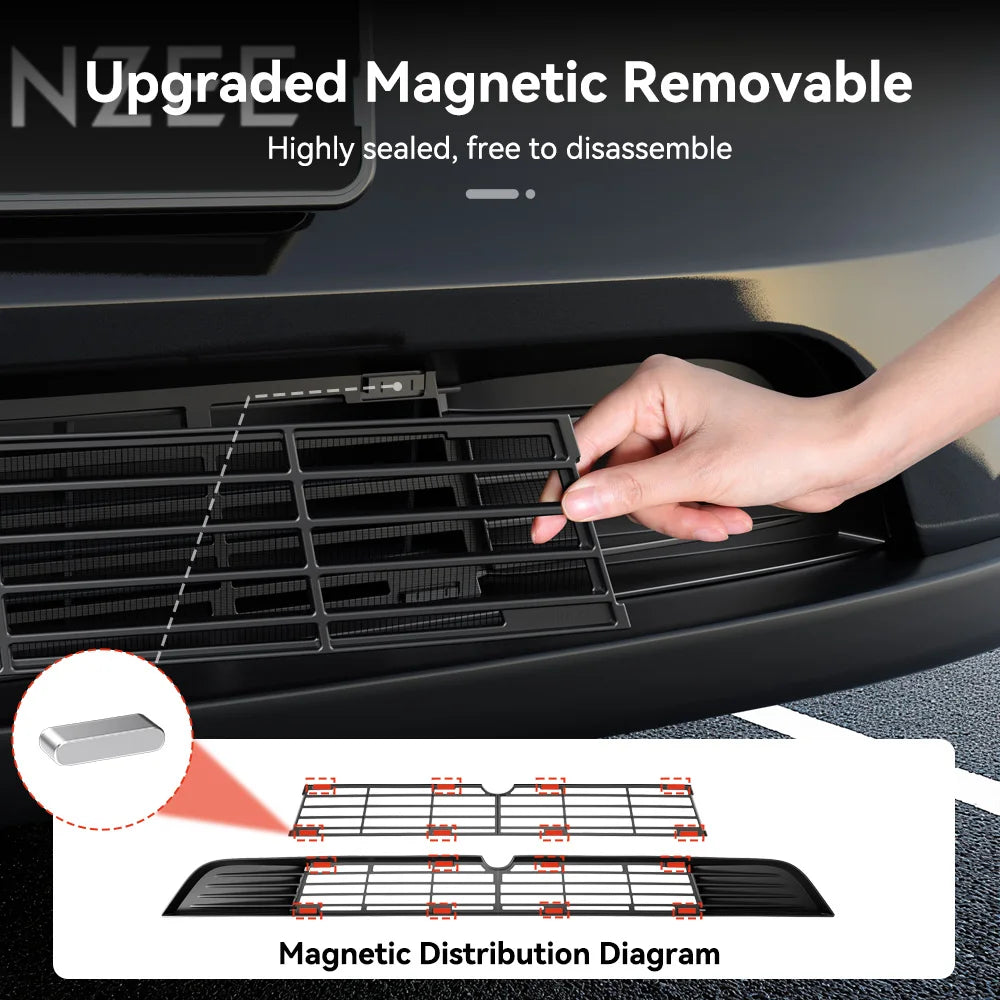 YZ For Tesla Model 3/Y/YL Juniper Highland 2026 Front Grille Magnetic Cover