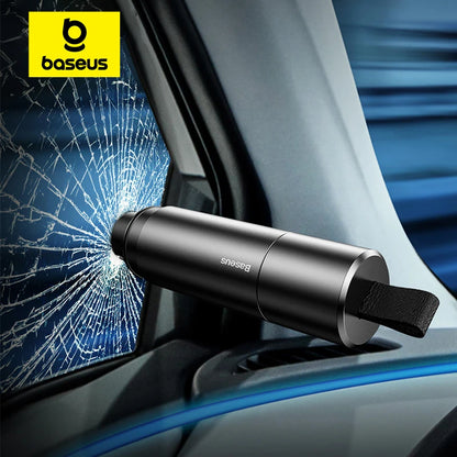 Baseus Car Window Glass Breaker Safety Hammer Seat Belt Cutter Auto