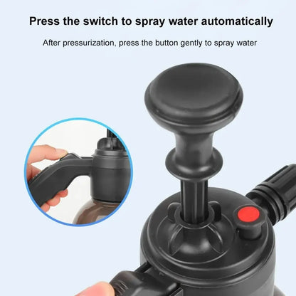 2L Foam Sprayer Car Wash Hand-held Foam Watering Can Air Pressure Sprayer